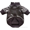 High quality china main factory Luxury PU leather dog clothes
